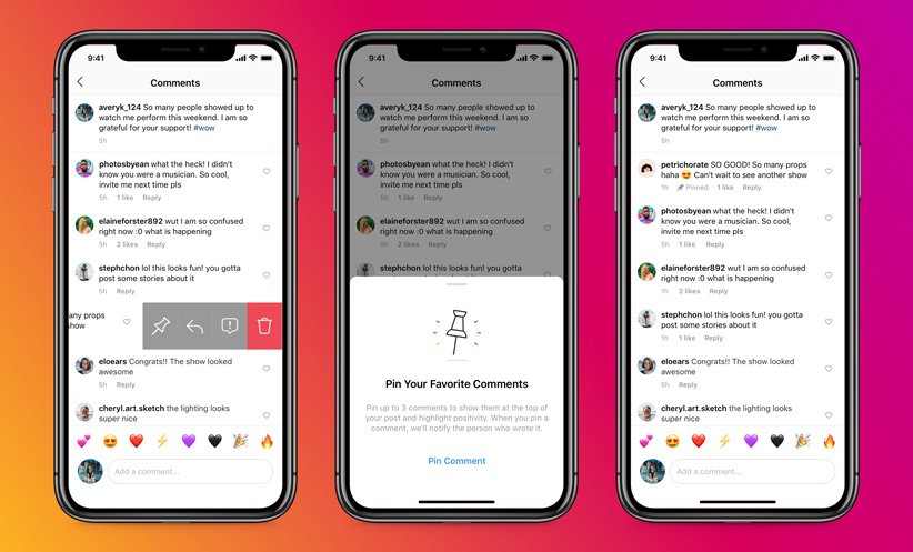 پین کردن کامنت‌های اینستاگرام امکان‌پذیر می‌شود