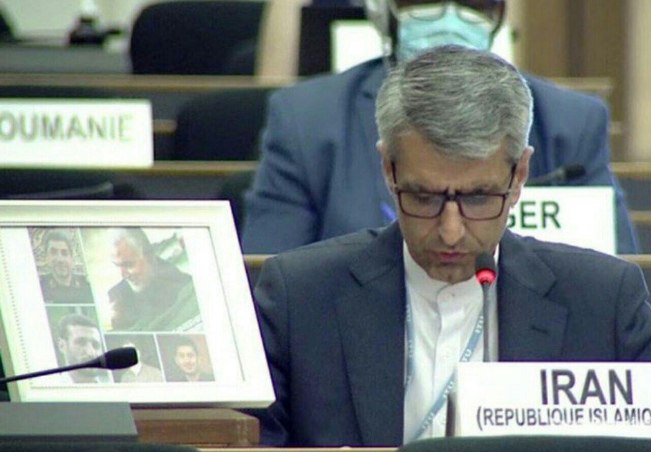 قاب عکس سردارسلیمانی در نشست شورای ‎حقوق بشر در ژنو