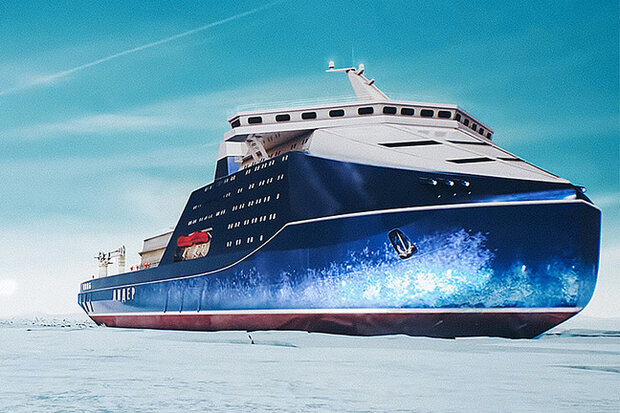 روسیه ساخت بزرگترین کشتی یخ شکن جهان را آغاز کرد