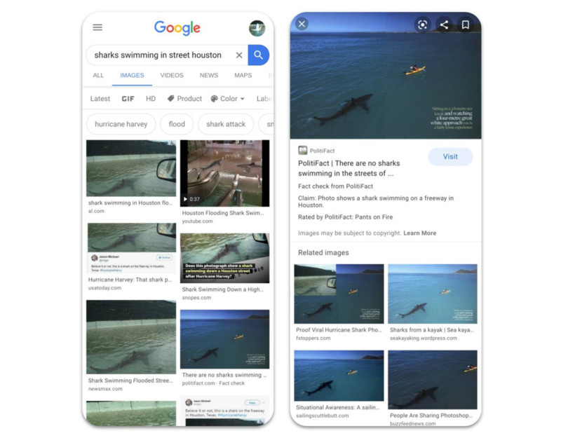 گوگل قابلیت راستی آزمایی را به جستجوی تصاویر اضافه کرد