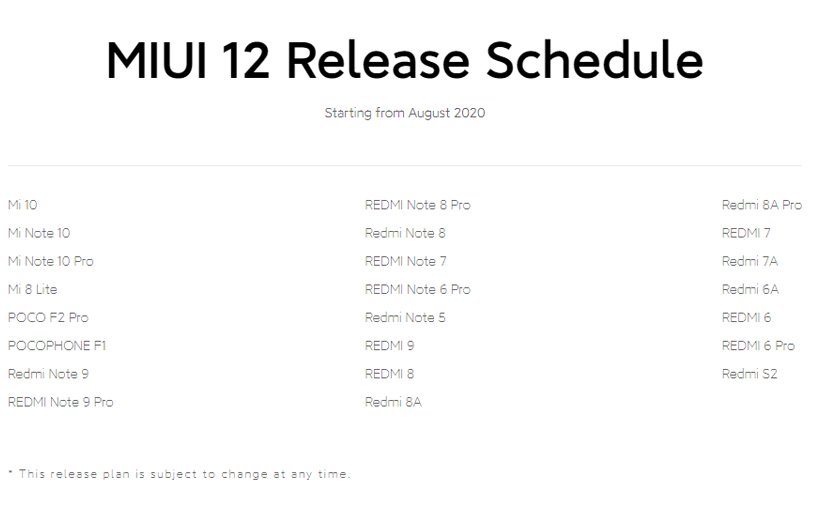 نسخه پایدار رابط کاربری MIUI 12 شیائومی ماه آینده برای ۲۳ گوشی عرضه می‌شود