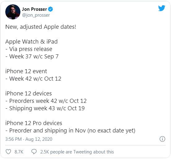تاریخ رونمایی و فروش آیفون ۱۲ اپل فاش شد