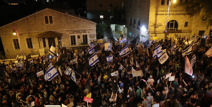 تظاهرات چند هزار نفری ضد نتانیاهو در هفته یازدهم