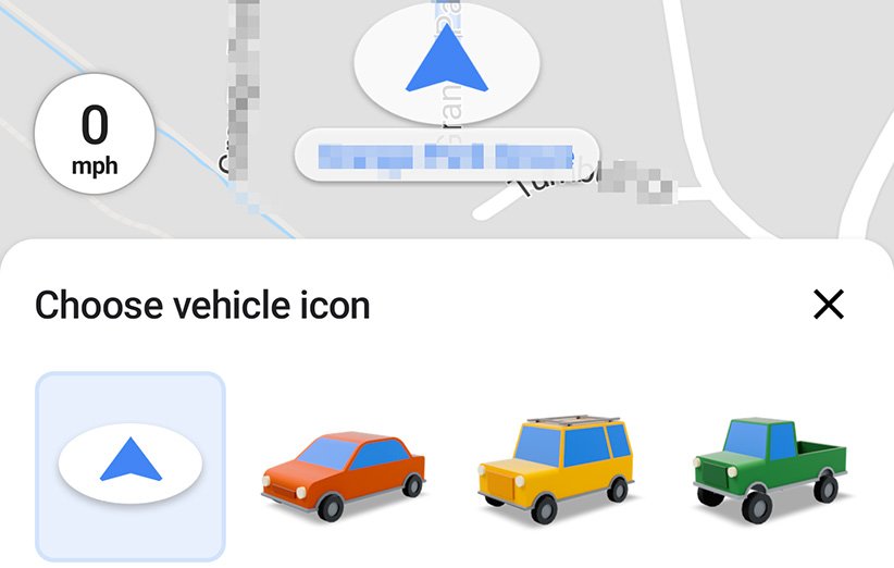 آیکون‌های جدید حالت رانندگی به نسخه‌ی اندروید گوگل مپ رسید
