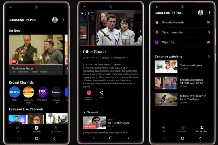 اپلیکیشن سامسونگ TV Plus برای گوشیهای گلکسی عرضه شد اپلیکیشن سامسونگ TV Plus برای گوشیهای گلکسی عرضه شد