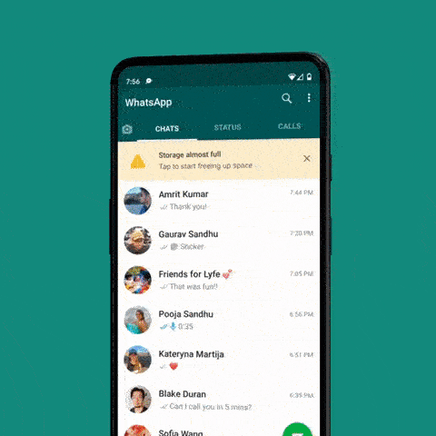 واتساپ به قابلیت جدیدی برای حذف فایلها و پاکسازی حافظه مجهز شد واتساپ به قابلیت جدیدی برای حذف فایلها و پاکسازی حافظه مجهز شد