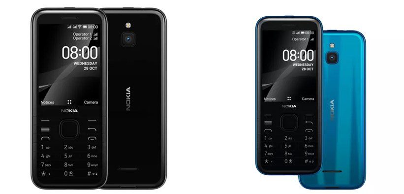 HMD از دو گوشی نوکیا ۶۳۰۰ ۴G و ۸۰۰۰ ۴G رونمایی کرد