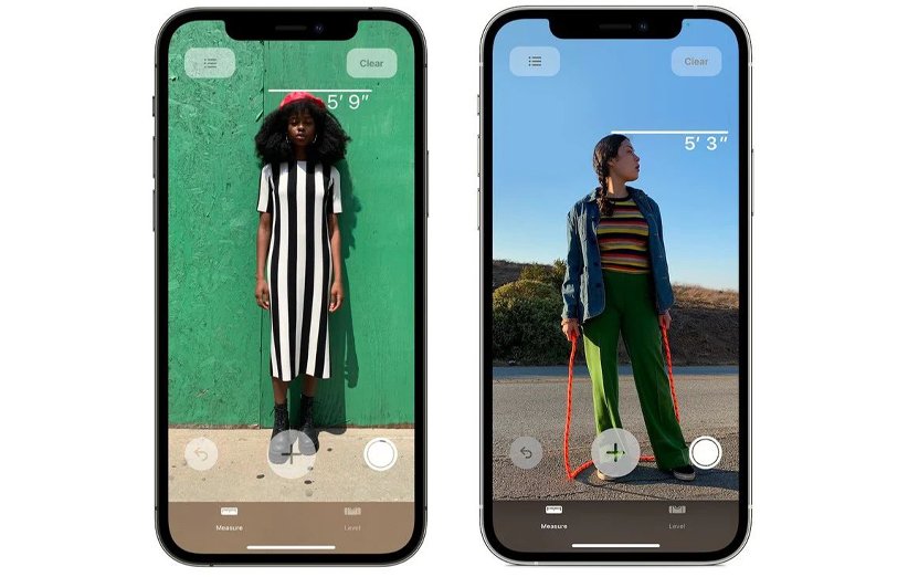سنسور LiDAR در آیفون ۱۲ پرو می‌تواند قد افراد را اندازه‌گیری کند