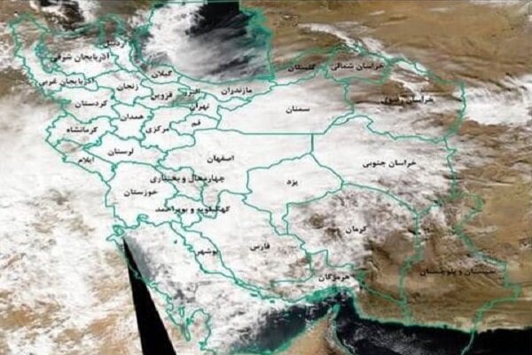 نقشه ماهواره ای بارندگی در کشور منتشر شد/حداکثر بارش در ۶ استان