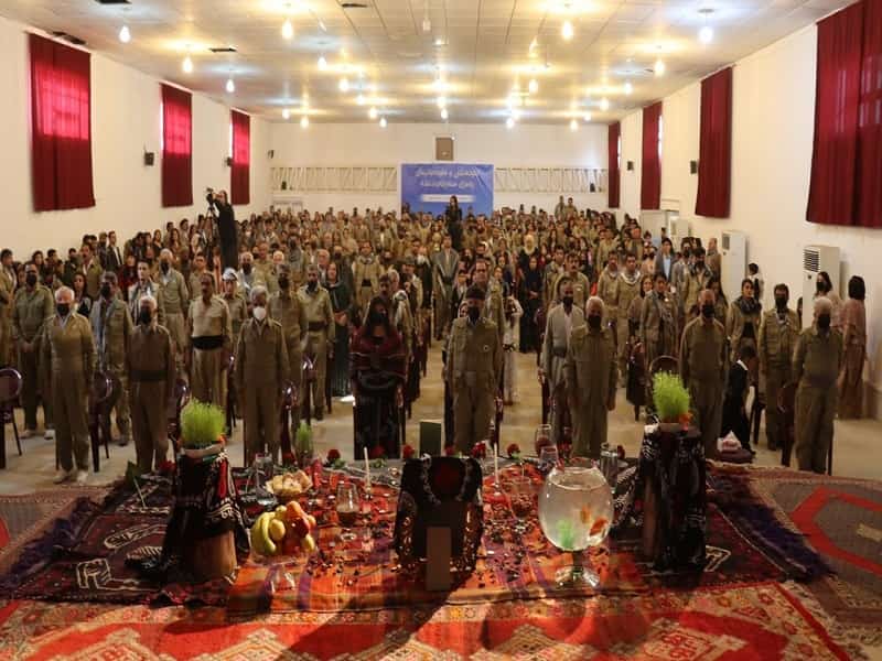 پیشمرگان مست حزب تروریست دمکرات کردستان ایران مراسم نوروزی را به تنش کشیدند