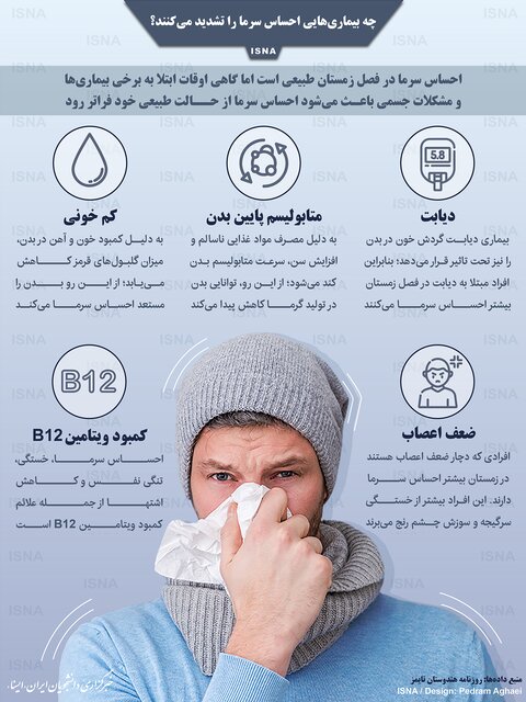 چه بیماری‌هایی احساس سرما را تشدید می‌کنند؟