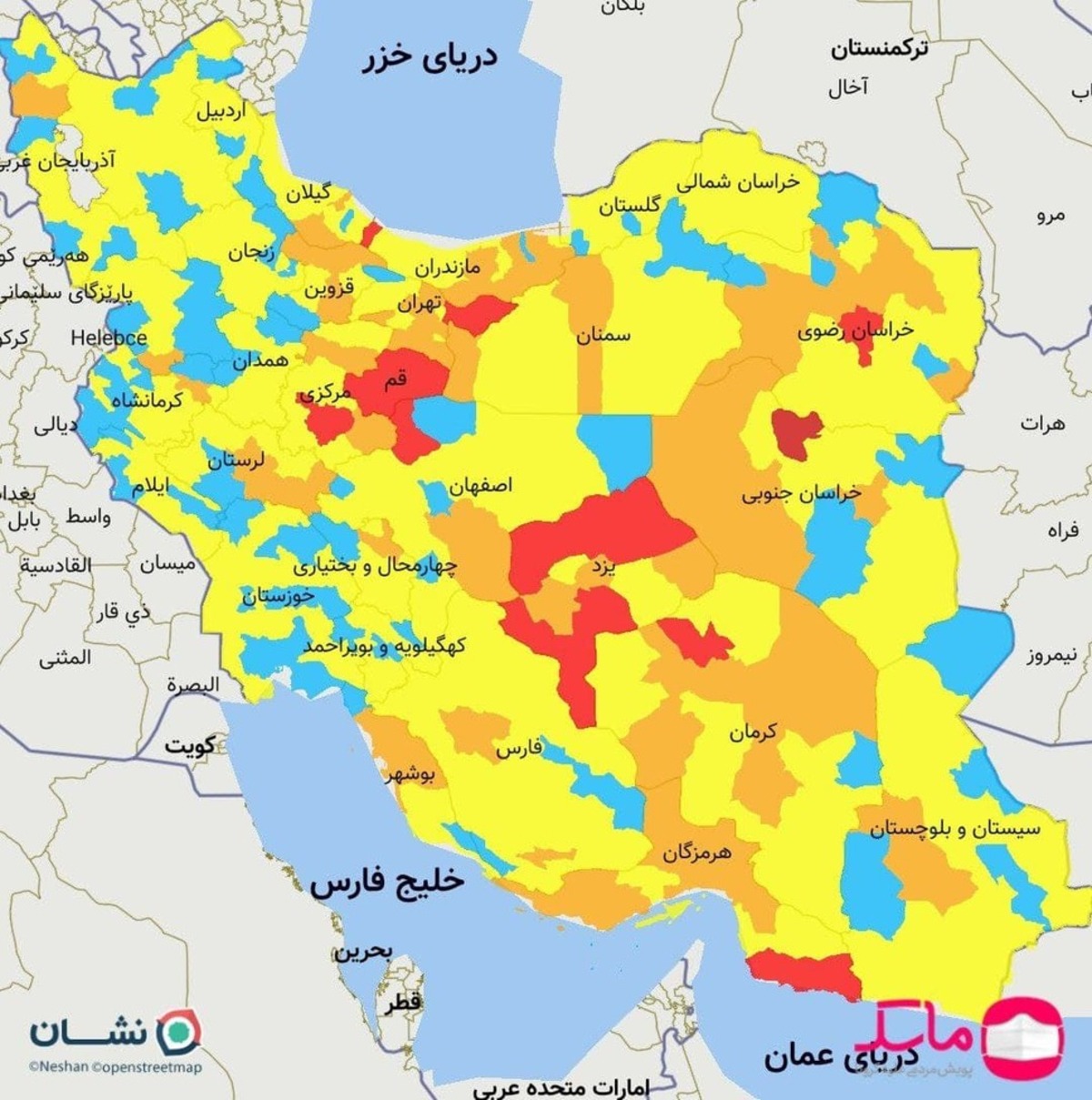 تهران در وضعیت قرمز کرونایی قرار گرفت