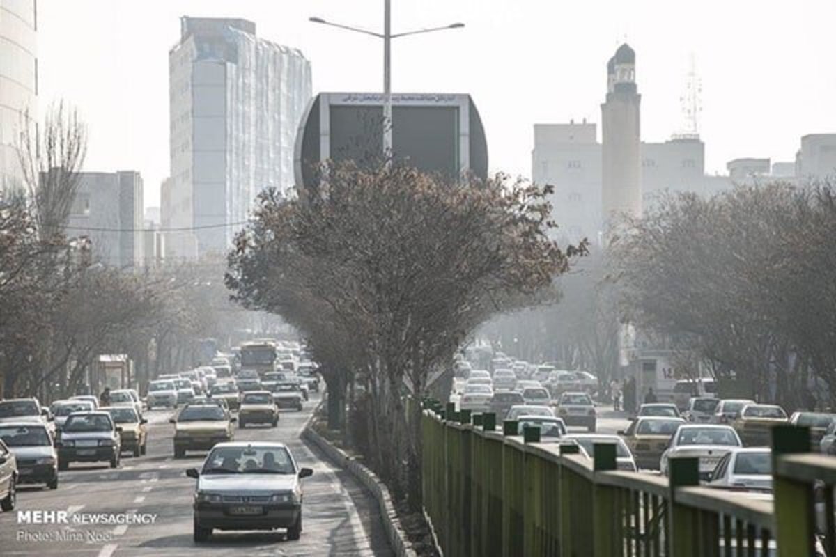 کیفیت هوای تهران دروضعیت ناسالم برای گروه‌های حساس قرار گرفت