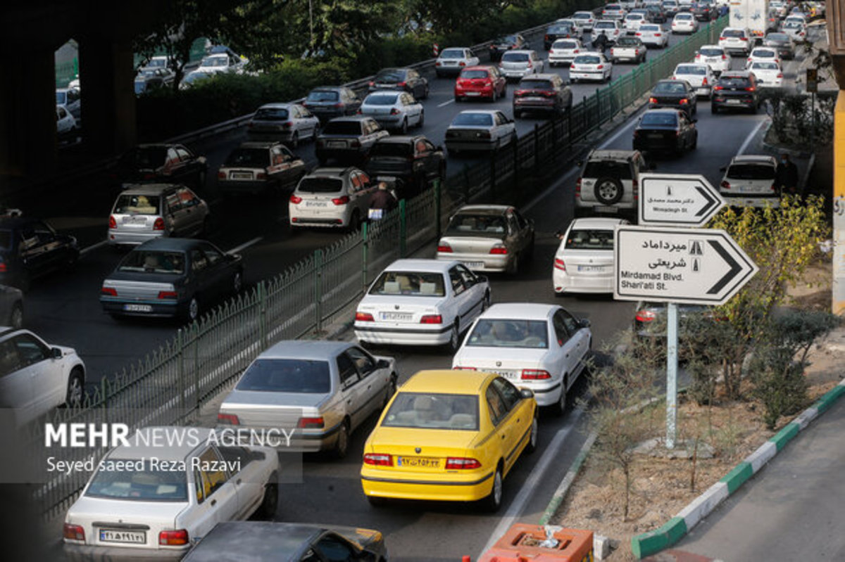 وضعیت ترافیکی پایتخت در آخرین پنجشنبه سال