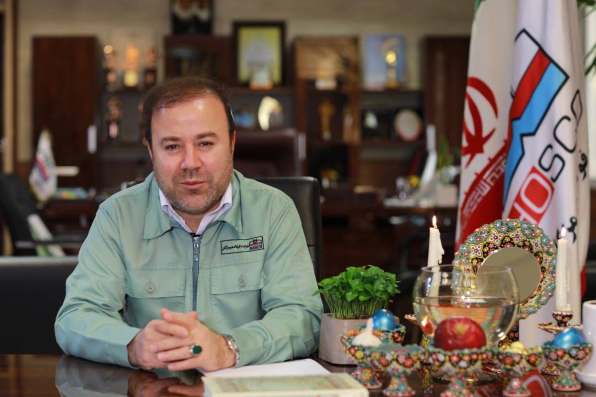 دکتر عطالله معروفخانی مدیرعامل شرکت فولاد هرمزگان آغاز سال نو را تبریک گفت