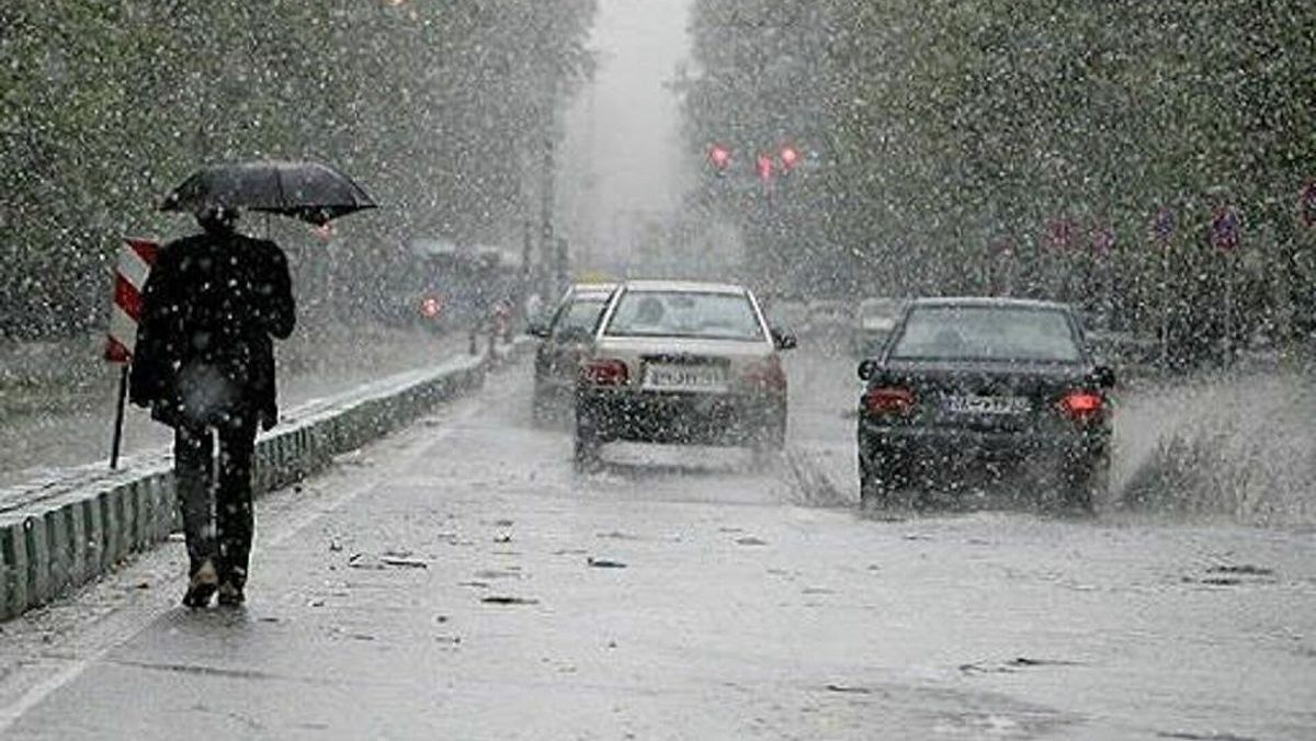 بارش برف و باران به همراه کاهش دما در ۱۹ استان