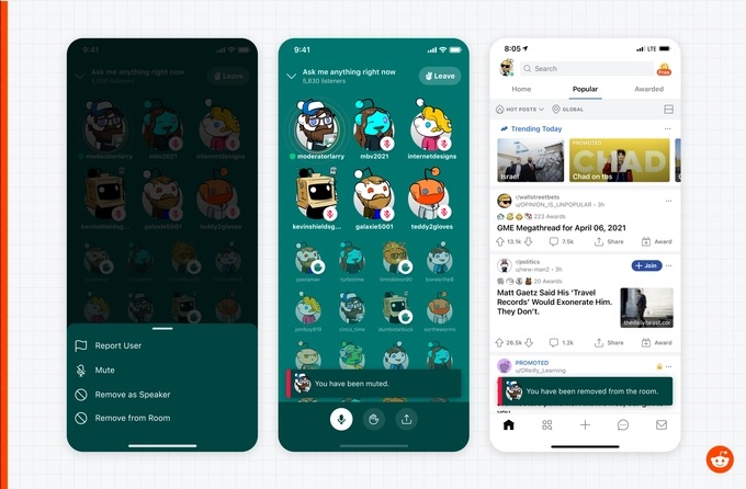 ردیت از رقیب کلاب هاوس با نام Reddit Talk رونمایی کرد ردیت از رقیب کلاب هاوس با نام Reddit Talk رونمایی کرد