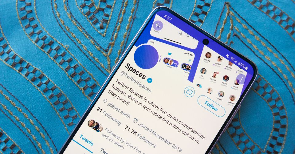قابلیت Spaces توییتر در دسترس اکانتهایی با حداقل ۶۰۰ فالوور قرار میگیرد قابلیت Spaces توییتر در دسترس اکانتهایی با حداقل ۶۰۰ فالوور قرار میگیرد