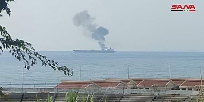 حمله به یک نفتکش ایرانی در سواحل بندر بانیاس سوریه