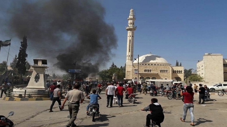 انفجار ۴ خودروی بمب گذاری شده در سوریه