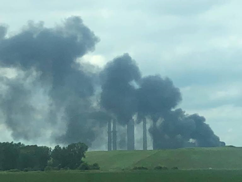 انفجار و آتش سوزی در بزرگترین نیروگاه پورتوریکو امریکا + فیلم