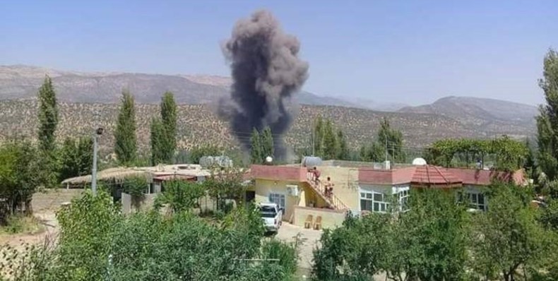 آتش‌سوزی در شمال عراق در نتیجه حملات ترکیه