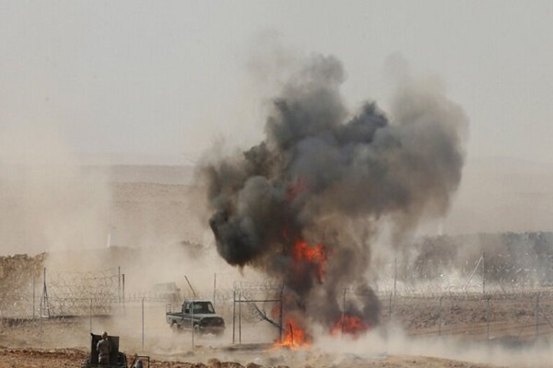انفجار در انبار مهمات در عربستان