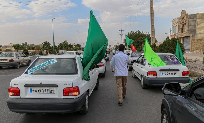 کاروان شادی عید غدیر در یزد