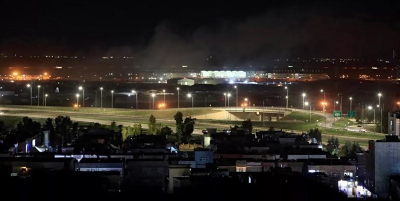 حمله پهپادی به پایگاه آمریکایی در فرودگاه اربیل