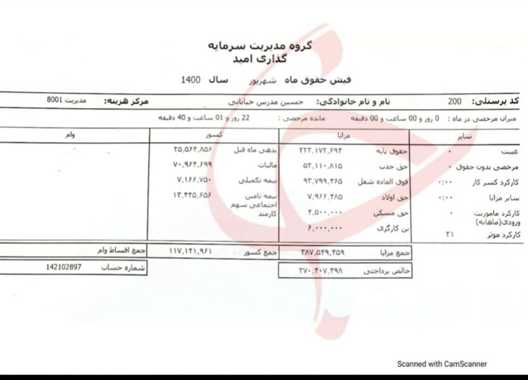 ماجرای فیش حقوقی شهریور استاندار سیستان و بلوچستان/حقوق 117 میلیونی به یکباره 38 میلیون شد