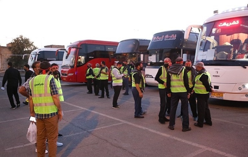 استقرار روزانه ۴۰۰ اتوبوس در مرز ایران و عراق