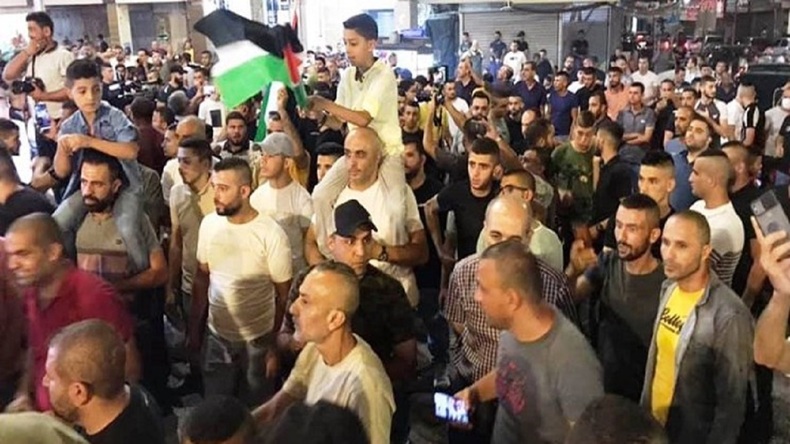 تجمع همبستگی با اسیران فلسطینی در کرانه باختری