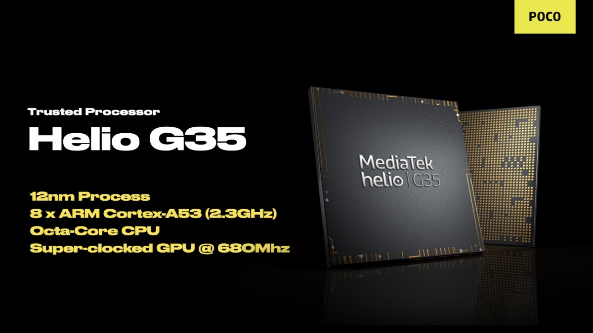 پوکو C31 با پردازنده هلیو G35 و قیمت پایه ۱۱۵ دلار معرفی شد
