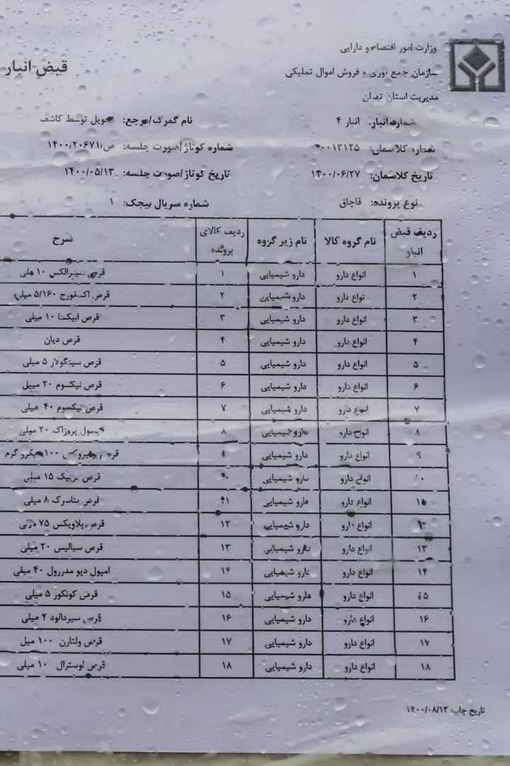 انتقاد شدید ریاست قوه قضائیه از وضعیت مدیریت و نگهداری در انبارهای سازمان اموال تملیکی