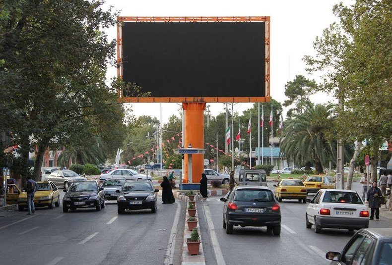 هک بیلبوردهای تبلیغاتی در برخی شهرهای ایران