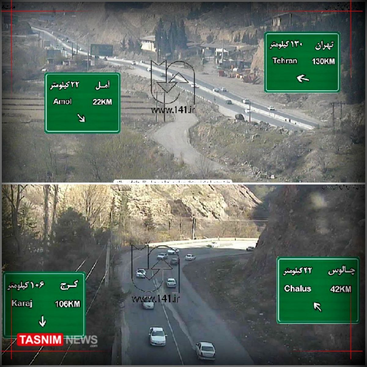 ترافیک جاده‌های شمال سنگین شد