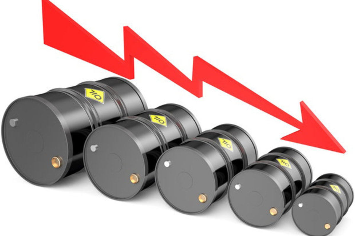 قیمت نفت همچنان در سراشیبی