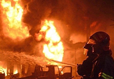 آتش سوزی در پالایشگاه نفت اربیل | ۹ مخزن سوخت