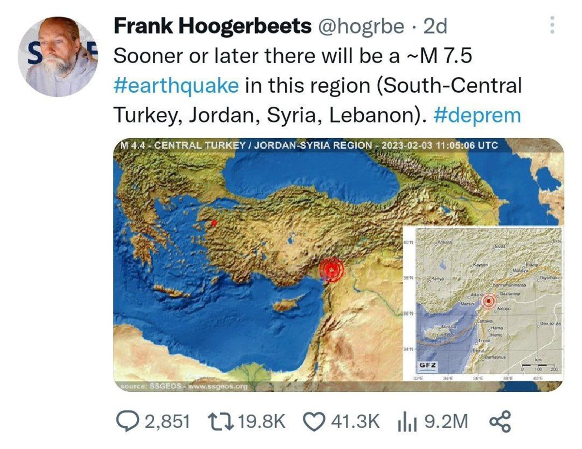 زمین‌شناس هلندی زلزله ترکیه را پیش‌بینی کرده بود!