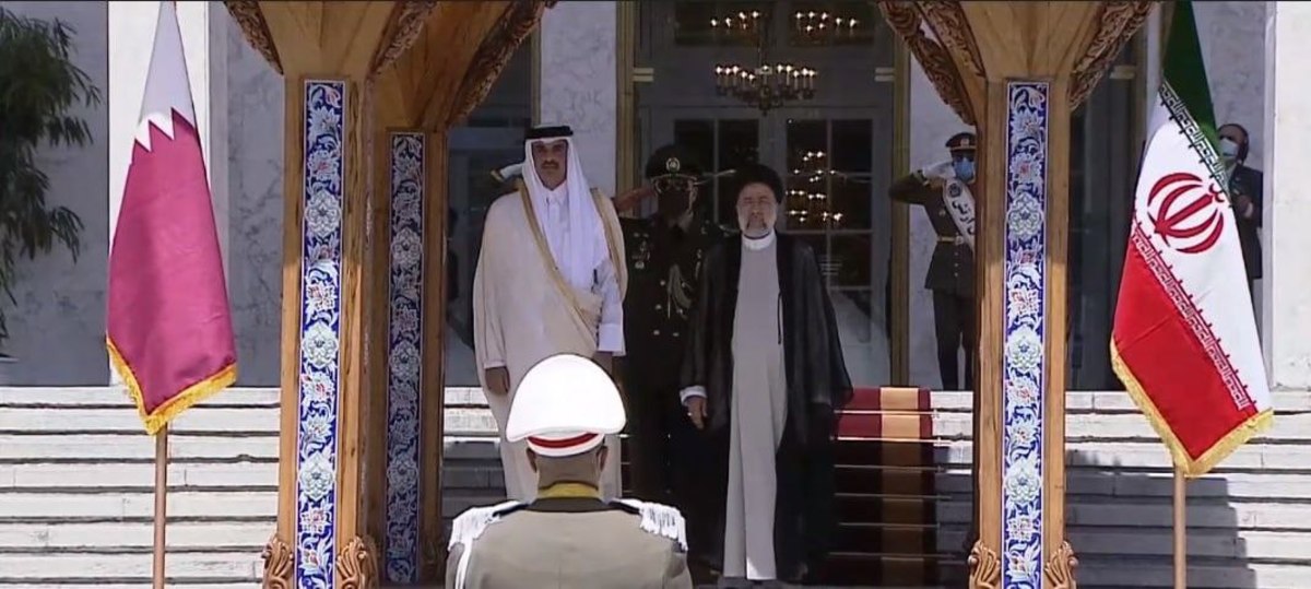 استقبال «رئیسی» از امیر قطر در کاخ سعدآباد
