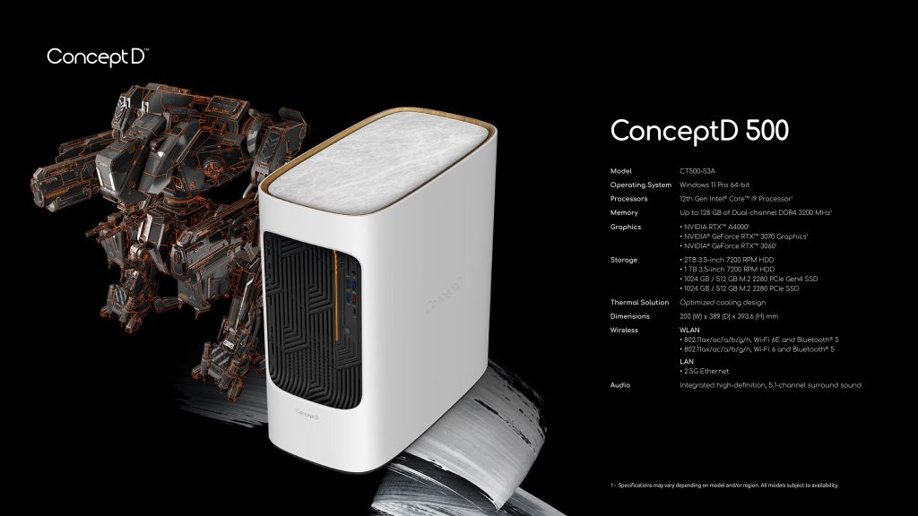 رونمایی ایسر از مدل های به‌روزشده لپ‌ تاپ‌ها و دسکتاپ‌های سری ConceptD