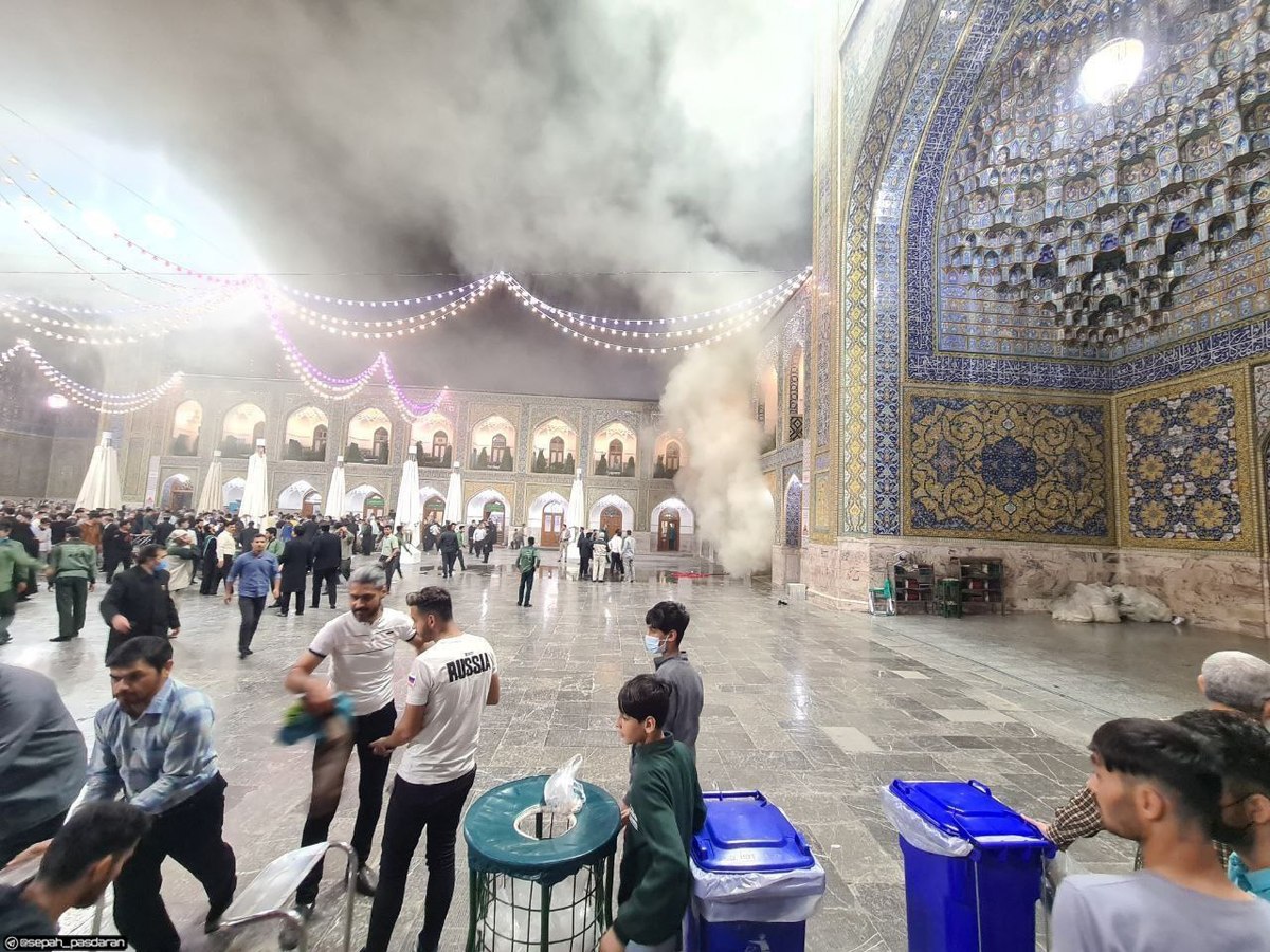 آتش‌سوزی در حرم رضوی
