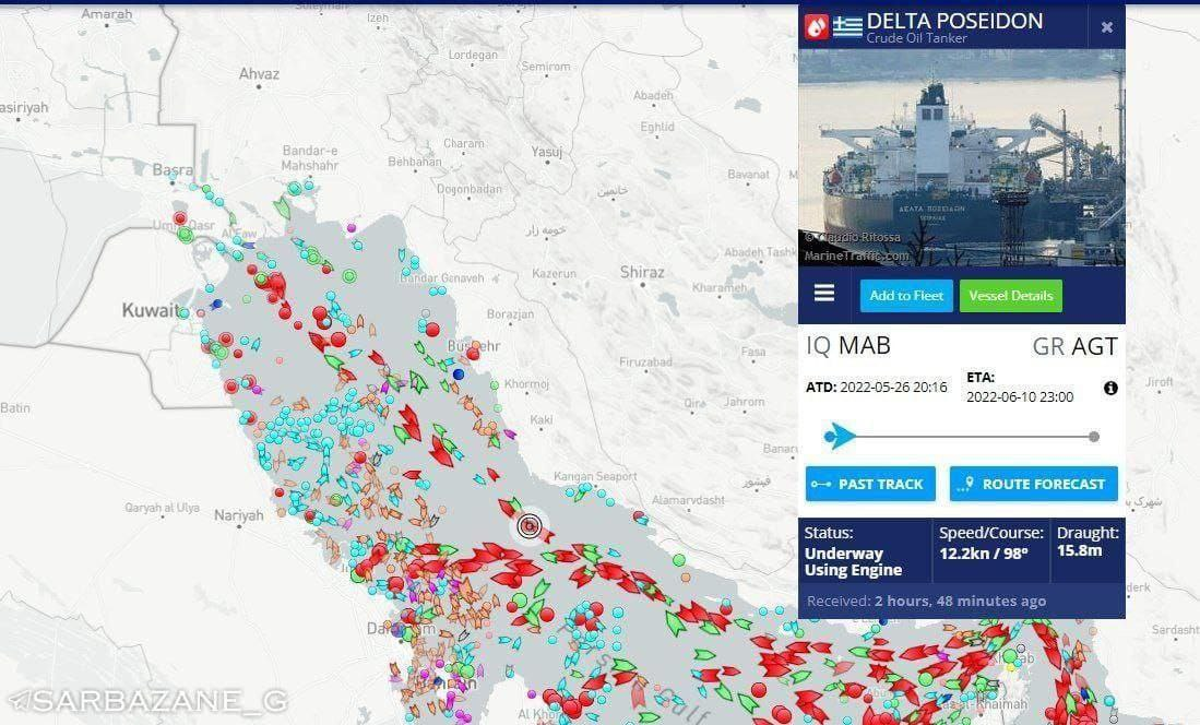 توقیف ۲ نفتکش یونانی در آب‌های خلیج فارس توسط نیروی دریایی سپاه