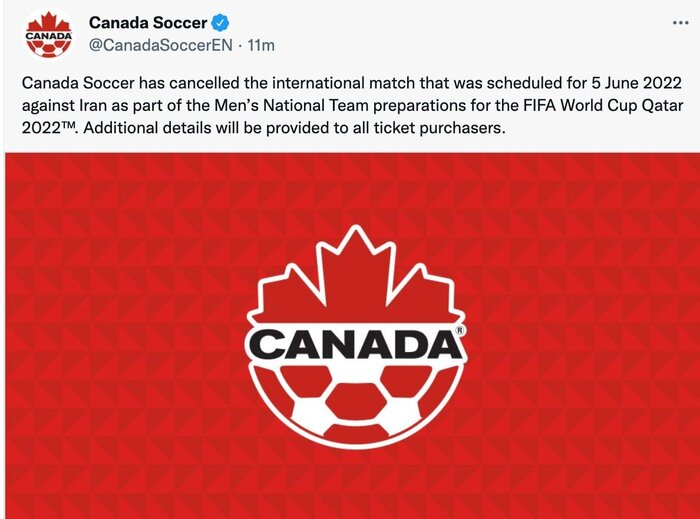فوتبالیست های مردمی؛ نظری درباره لغو سیاسی دیدار دوستانه تیم ملی توسط کانادا ندارید؟!