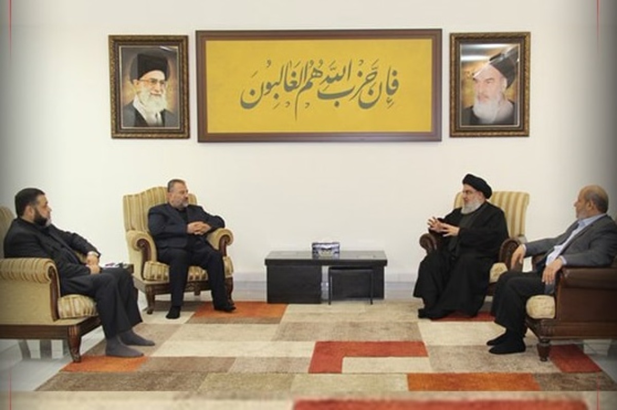دیدار هیئت حماس با سید حسن نصرالله در بیروت