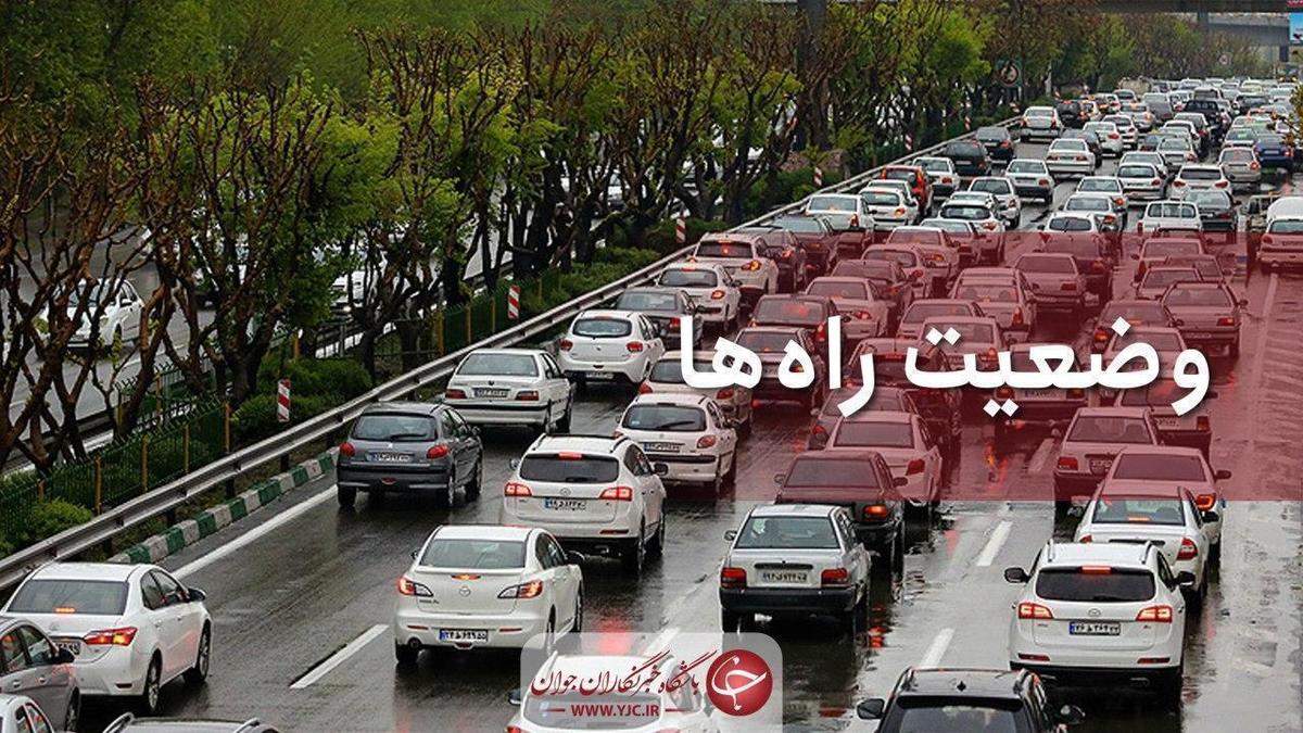 بارش برف و باران در برخی از محور‌های استان تهران