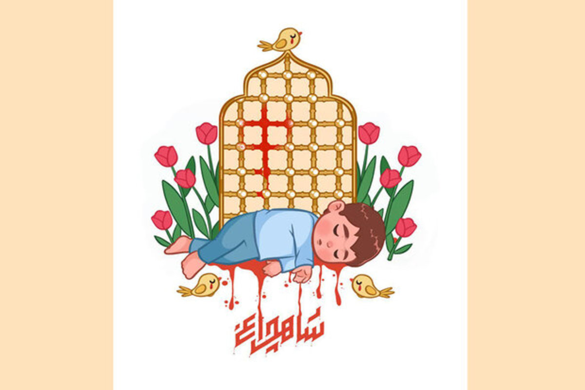 هنرمندان برای فاجعه کشتار زائران حرم حضرت شاهچراغ(ع)نقش زدند
