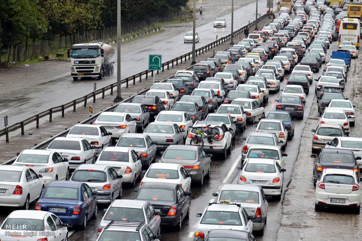 ترافیک در محور شهريار – تهران نیمه سنگین است