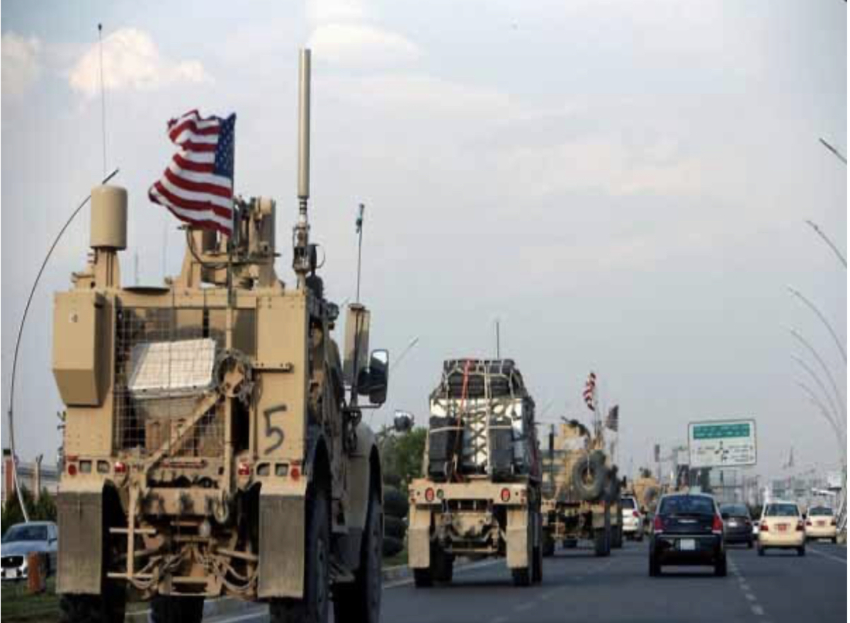 هدف قرار گرفتن کاروان نظامی آمریکا در عراق