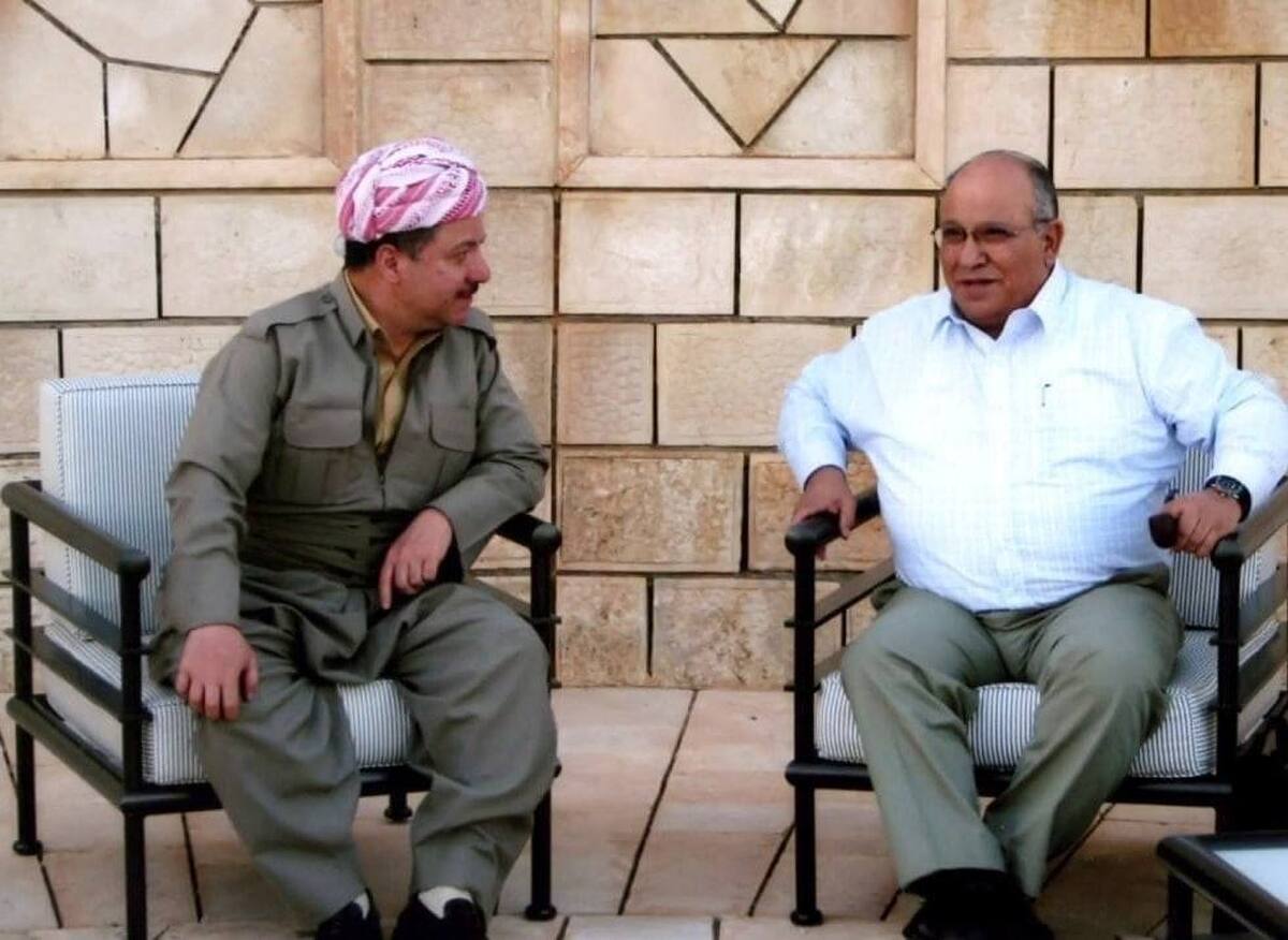 دیدار «مسعود بارزانی» و «مئیر داگان»، رئیس وقت موساد در اقلیم کردستان حوالی سالهای ۲۰۰۸ تا ۲۰۱۰